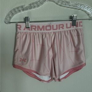 Under Armour pink shorts - girls size M